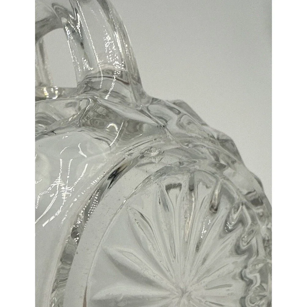Fostoria 1960s American D-handle Elegant Glass Cubist Punch Orphan Set Of 4 READ